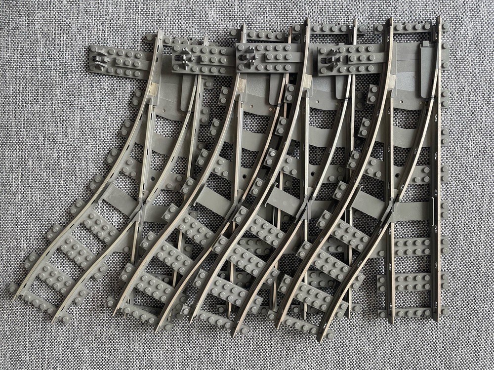 Vintage LEGO TRAIN TRACK 9V SWITCH POINT Right 2859 2859c01 75541  ✅ Price Per 1