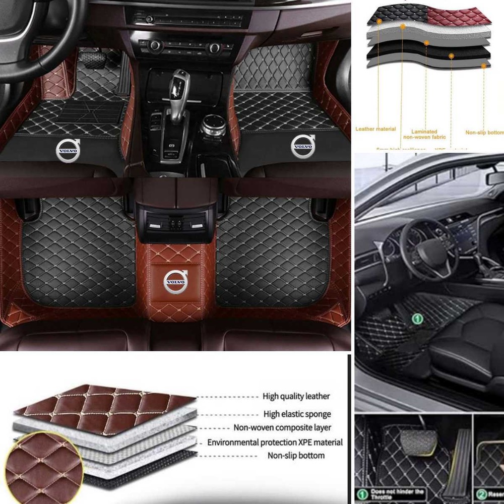 Volvo 240 C30 C40 C70 EX30 Custom Waterproof Floor Mats for All Models