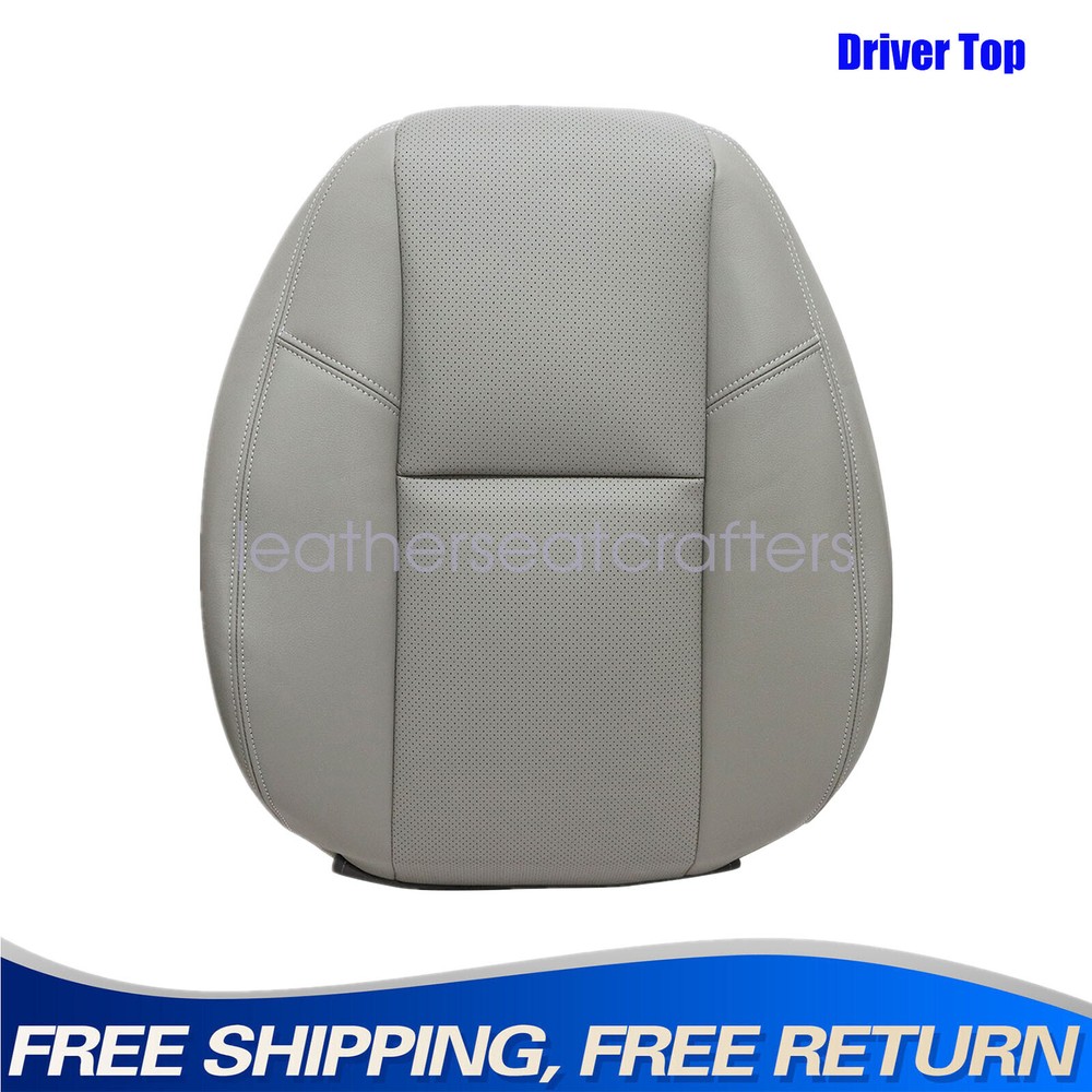 2009-2014 Chevy Avalanche Driver Side Gray Perforated Leather Seat Cover