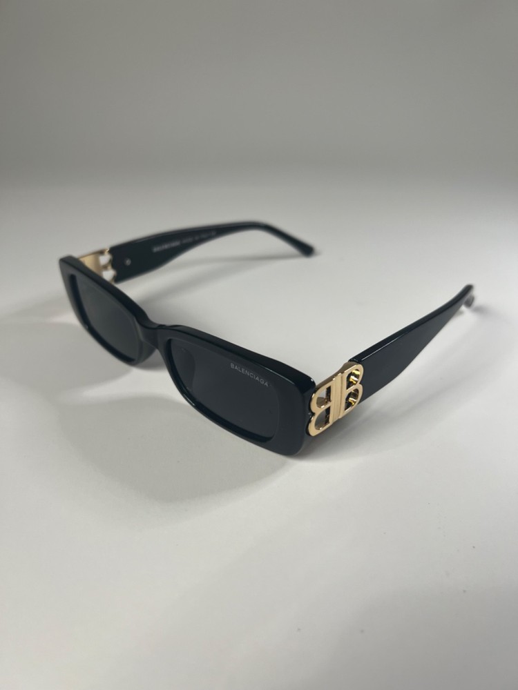 Balenciaga BB0096S Women's Sunglasses - Black & Gold - Free Shipping + Returns ✅