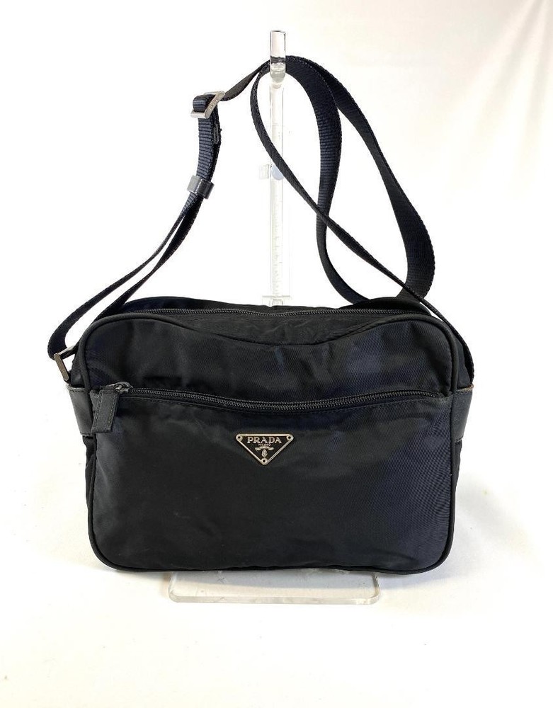 Prada Black Nylon Shoulder Bag AA529 17 Japan Import