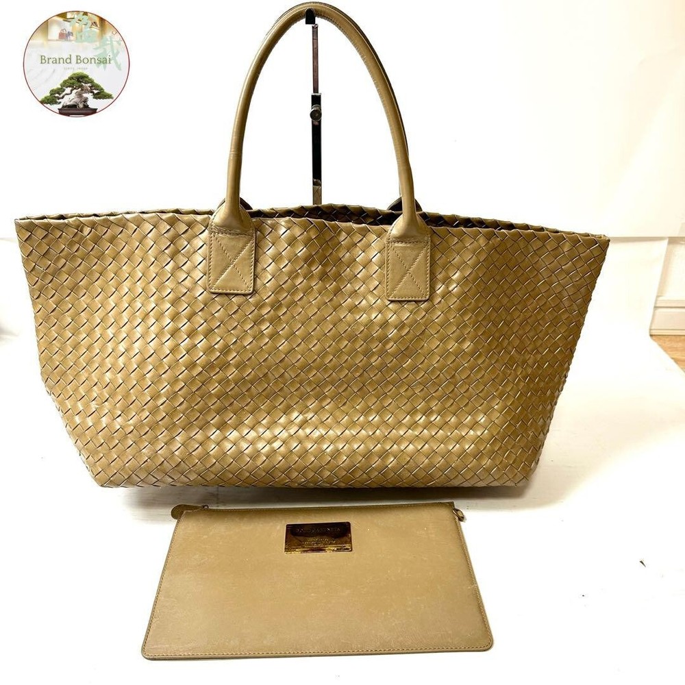 Limited edition Bottega Veneta Cabas tote bag in light brown