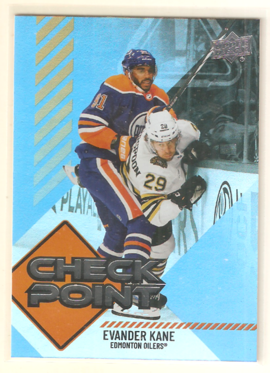 Evander Kane 2024-25 Upper Deck Series 1 Checkpoint Insert #7 Oilers