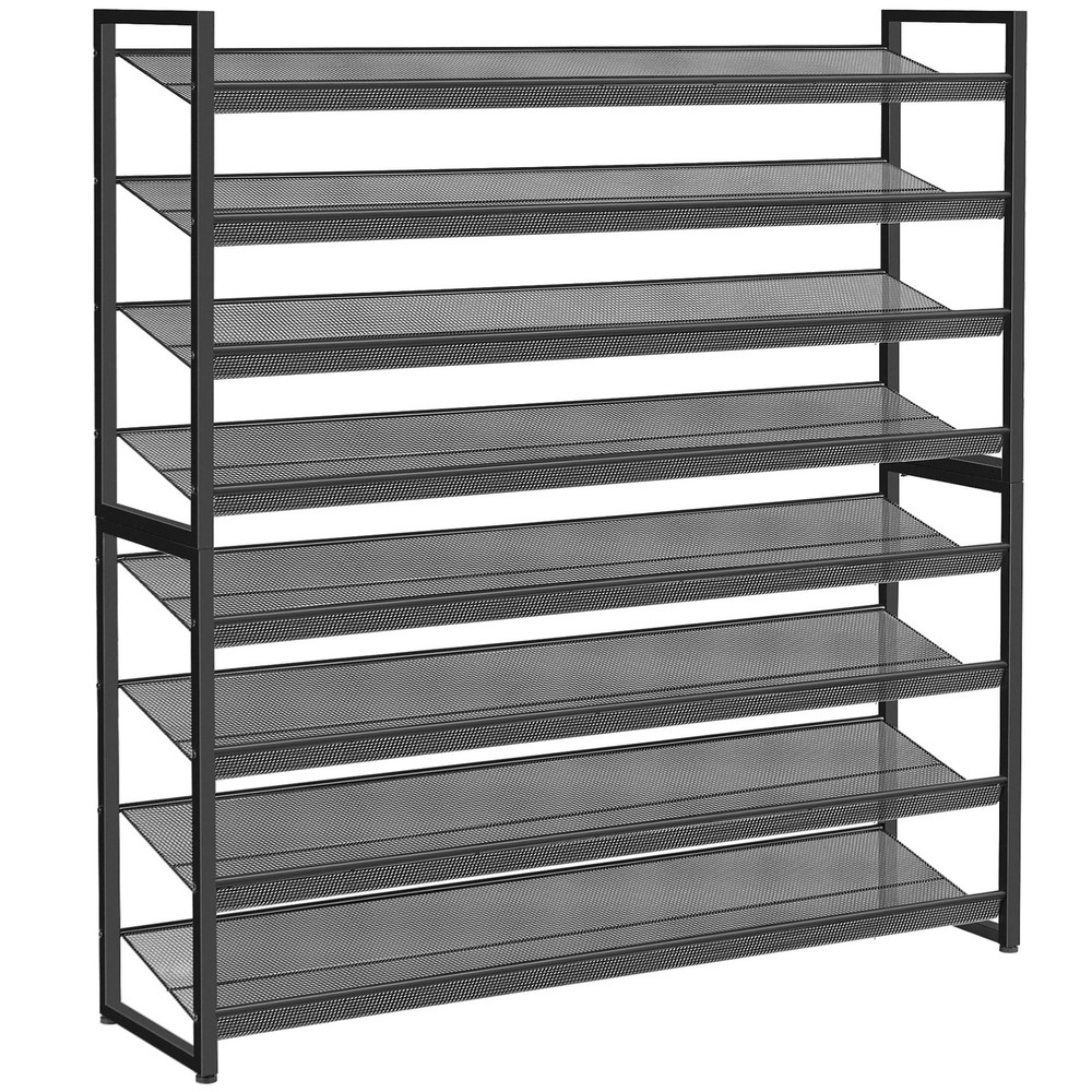 Shoe Rack, Long Shoe Organizer,Max Holds 50 Pairs,8 Tier Metal Shoe Storage S...