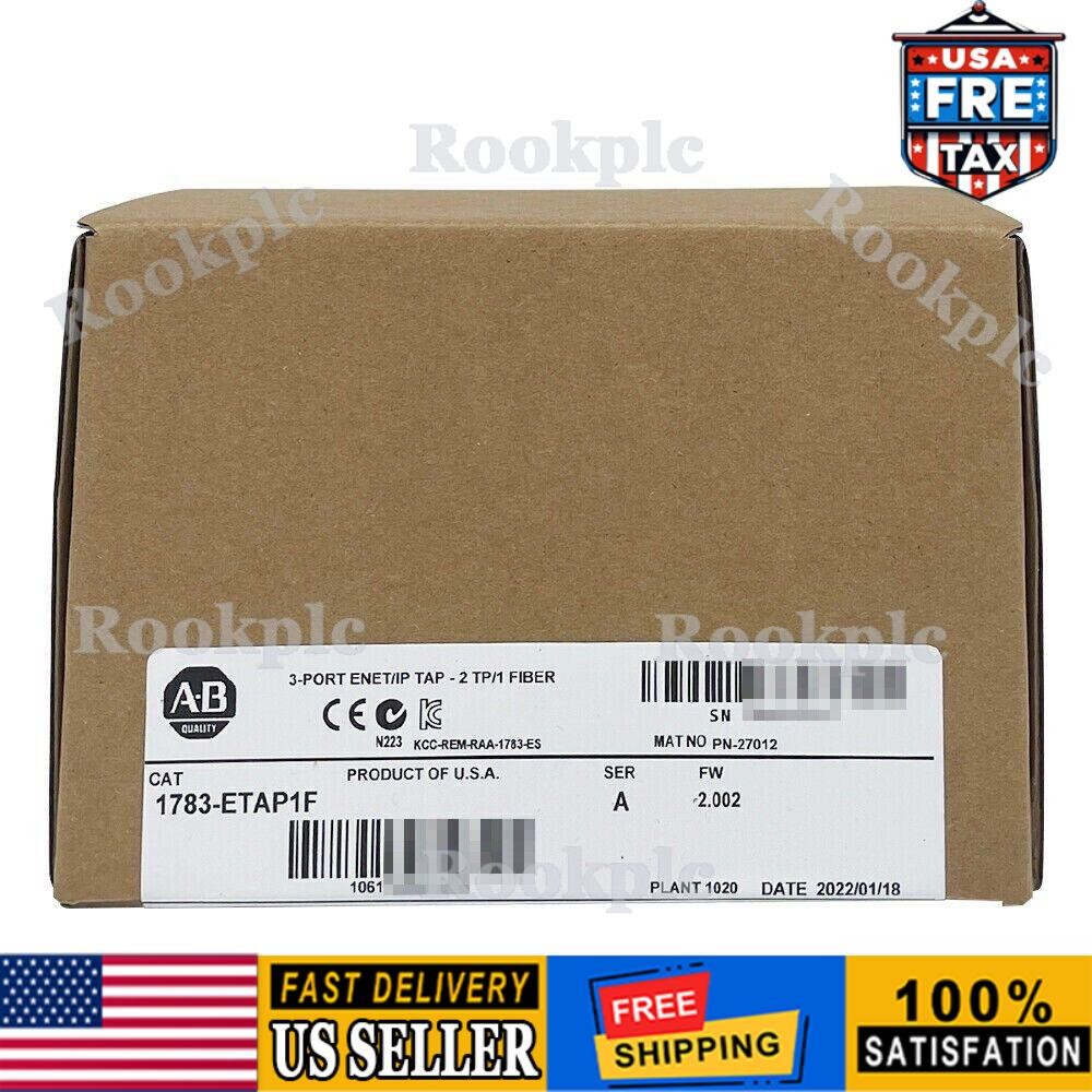 New AB 1783-ETAP1F EtherNet/IP Tap 2-Port Copper, 1-Port Fiber US Free Tax