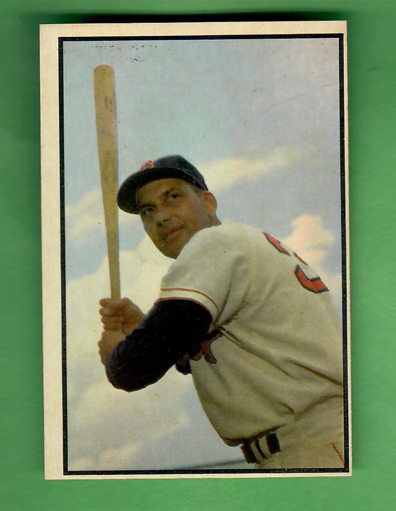 1953 BOWMAN COLOR #152 CLYDE VOLLMER - HIGH NUMBER - SENATORS EX-MT+