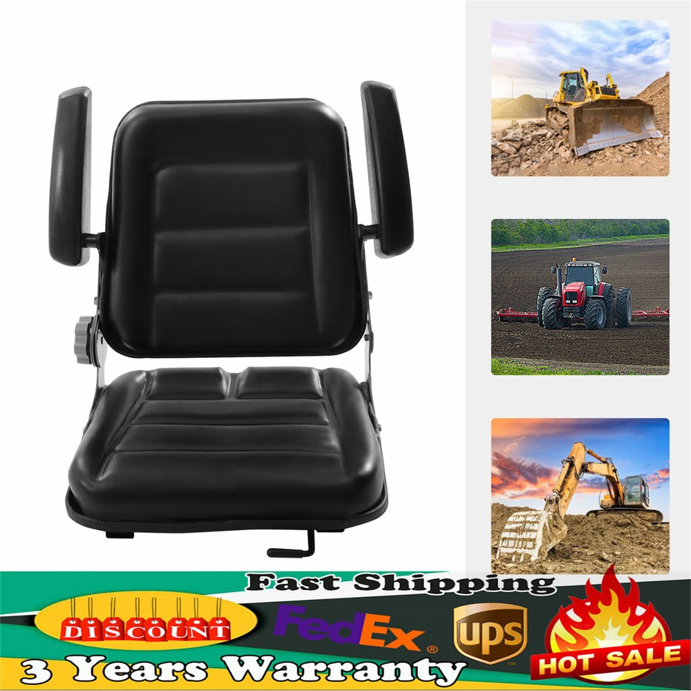 Universal Seat for Forklift Garden Tractor Lawn Mower w/Adjustable Backrest NEW!