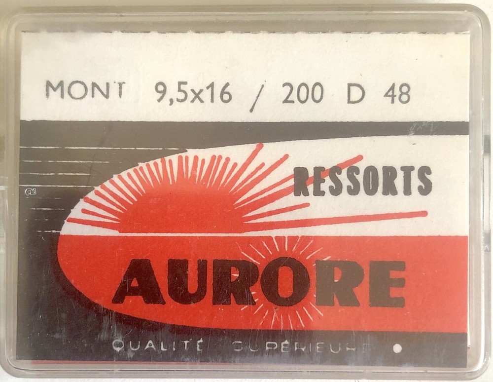 1X Mainspring 2.00x10 Ø0.065 Spring Mount 9.5x16 200D 48