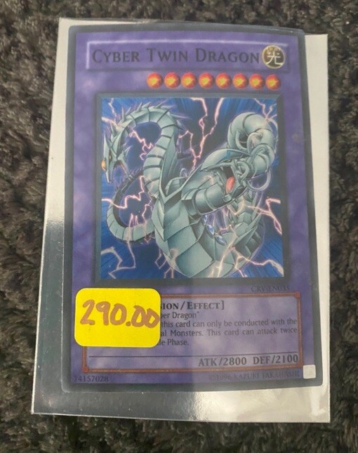 Cyber Twin Dragon Rare Pokemon Trading Card - Powerful Dragon-Type-image