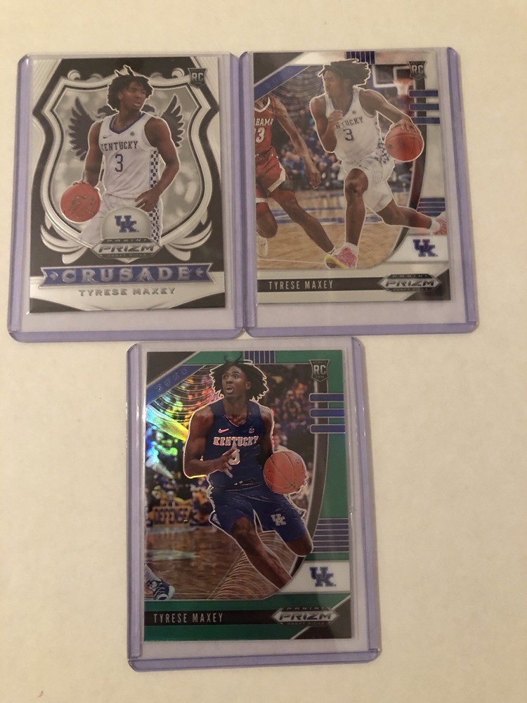 Lot of 3 Tyrese Maxey Basketball NBA Cards Philadelphia 76ers