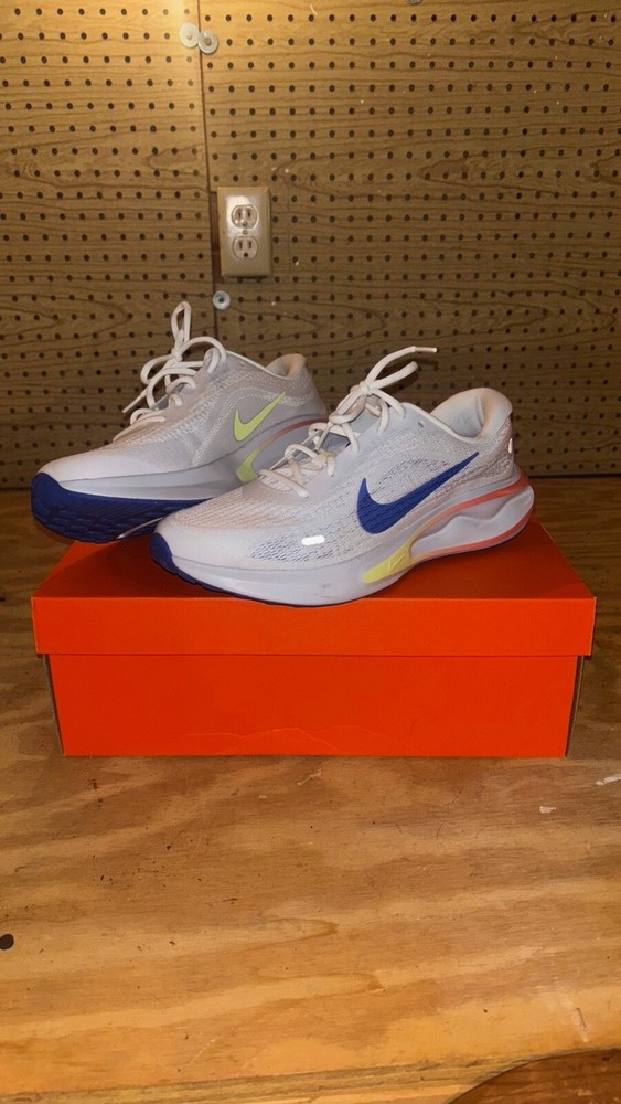 Size 11 - Nike Journey Run White Wild Mango Blue