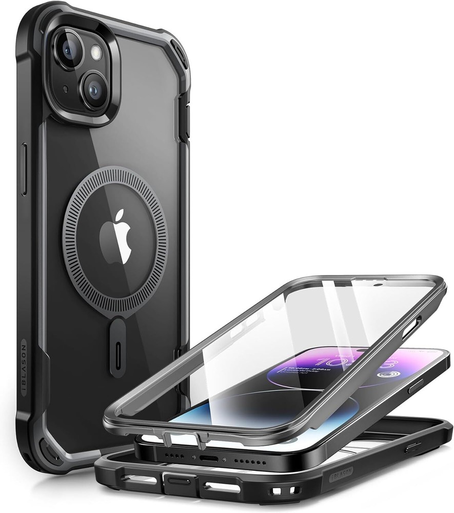 Ares Mag for iPhone 15 Plus Case [6.7 inch], [MagSafe Compatible] Full-Body Dual