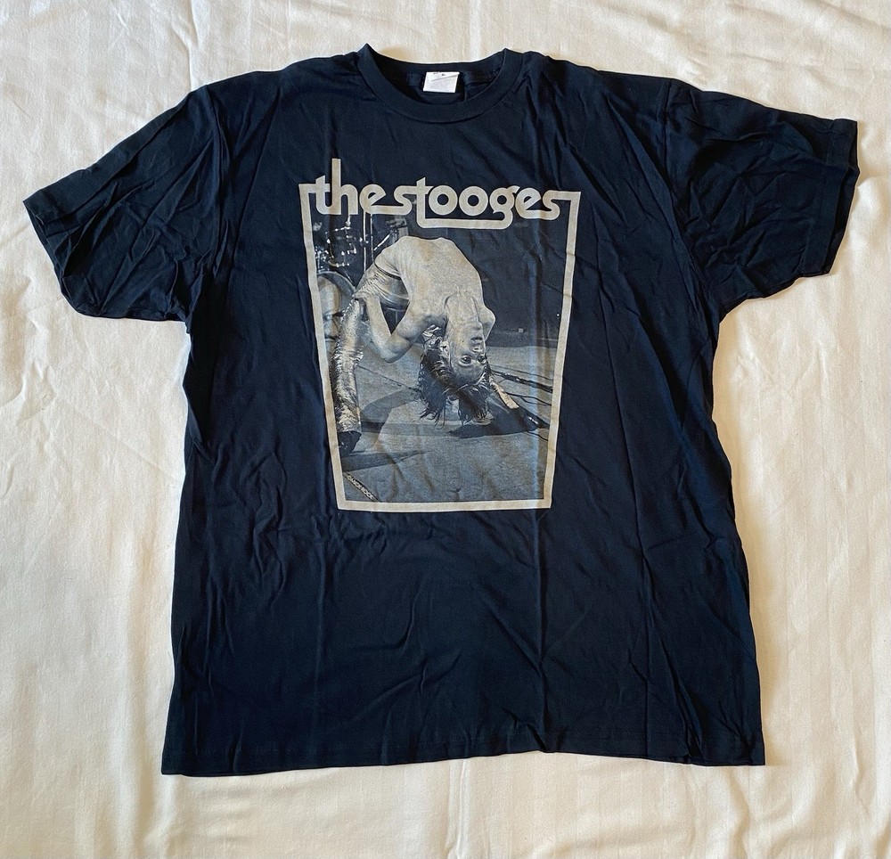 Iggy And The Stooges Rock Pop Music T Shirt Men’s Size XL Backbend Black NEW!