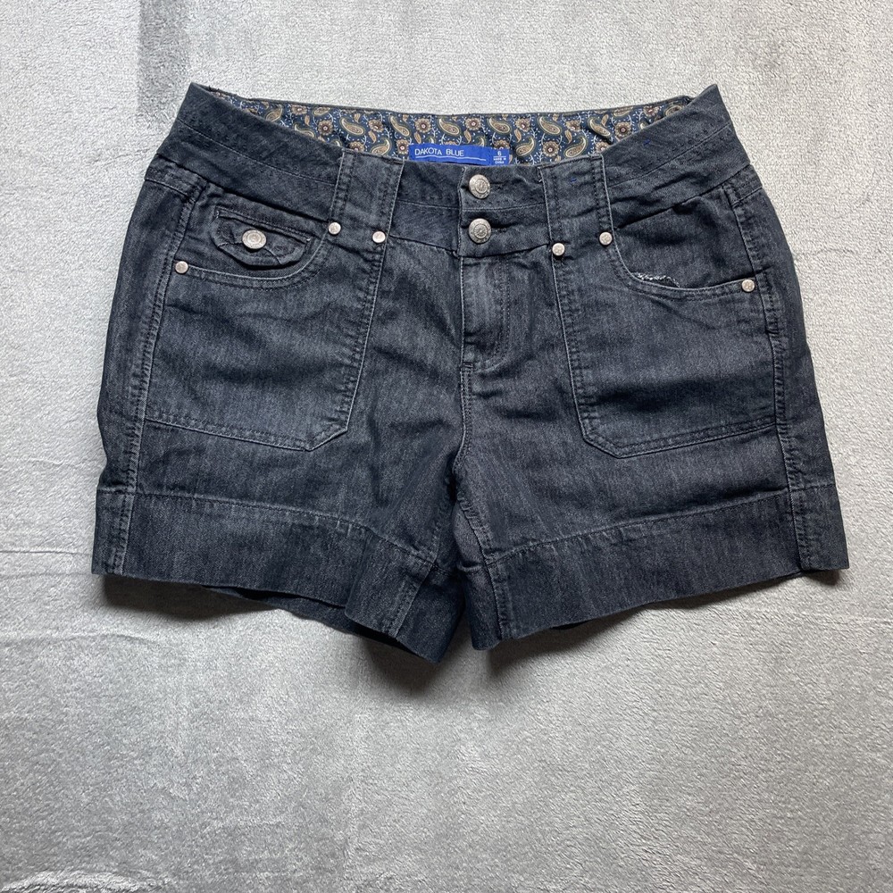 Dakota Blue Shorts Women’s Size 6 Black Mid Rise Soft Stretch Casual Fit