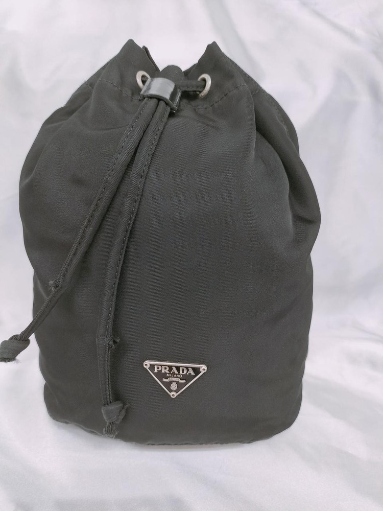 RARE PRADA Triangle Plate Mini Pouch Bag Model PRADA