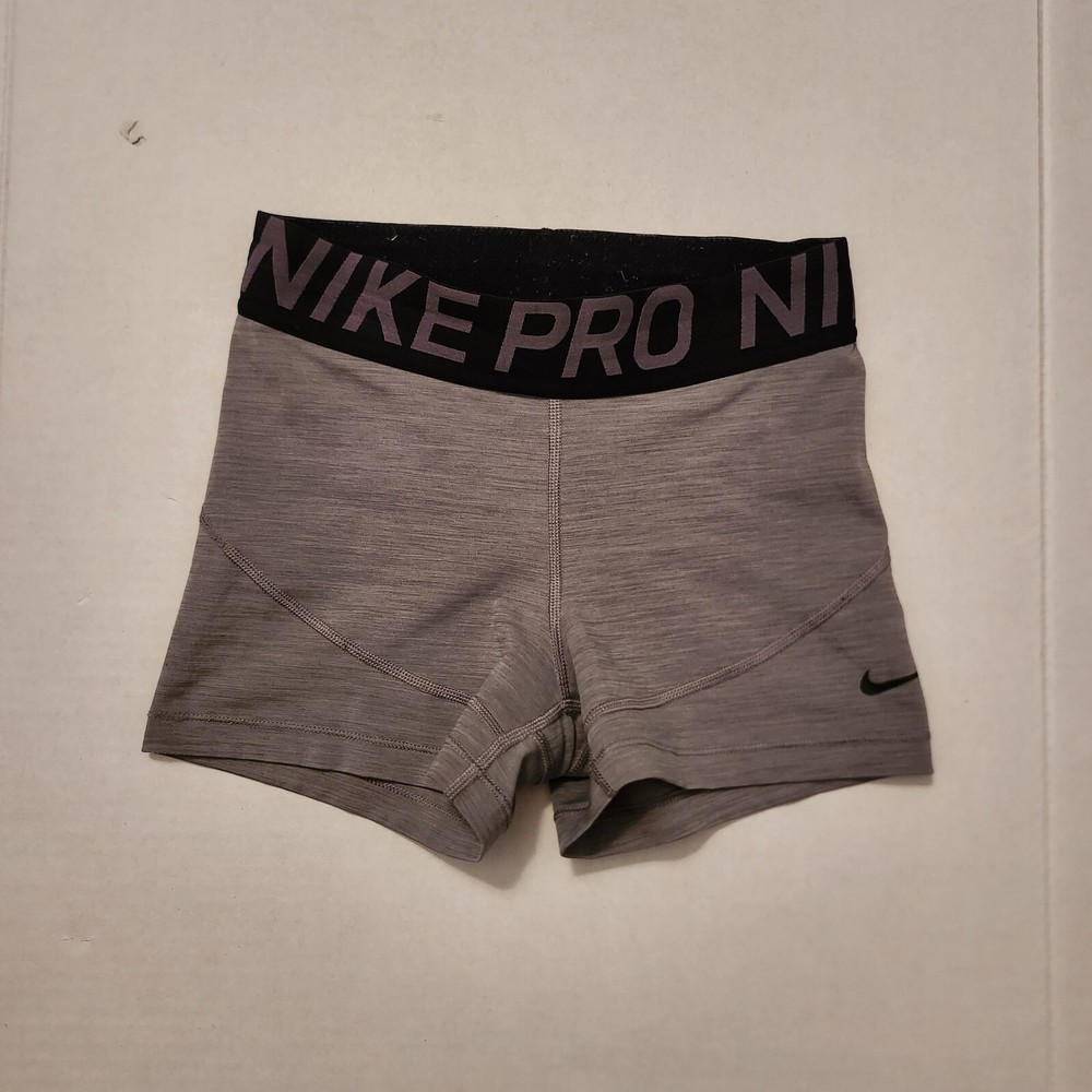 Nike Pro Dri-Fit Active Shorts XS Gray for Performance Training  