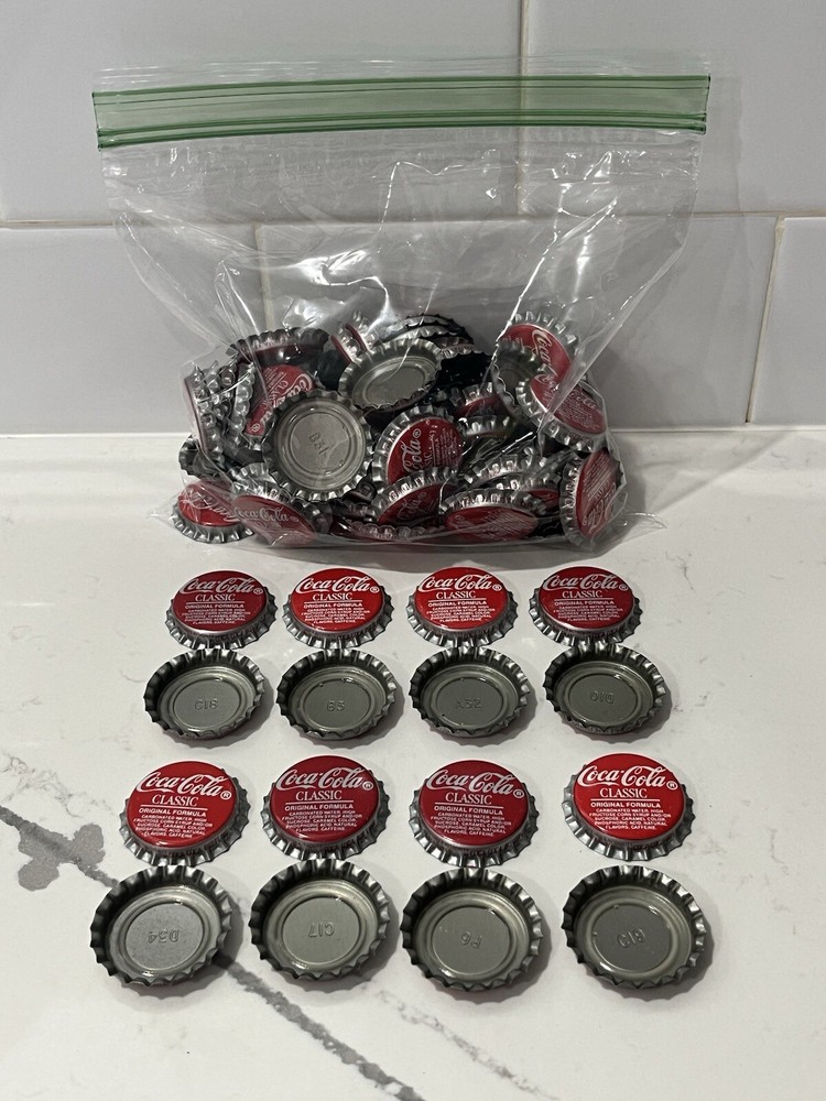 89 Unused/ Unpressed Coca Cola Classic Bottle Caps Metal