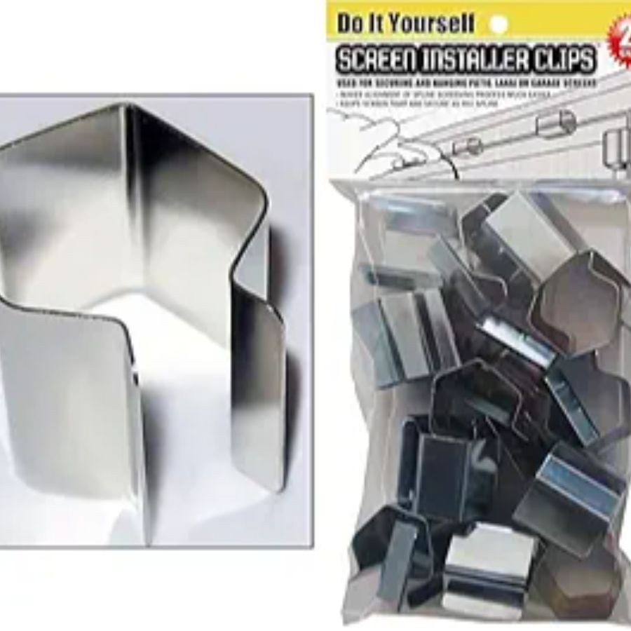 Screen Installer Clips – 20 Pack for Rescreening Patio, Lanai, Door, Window, or