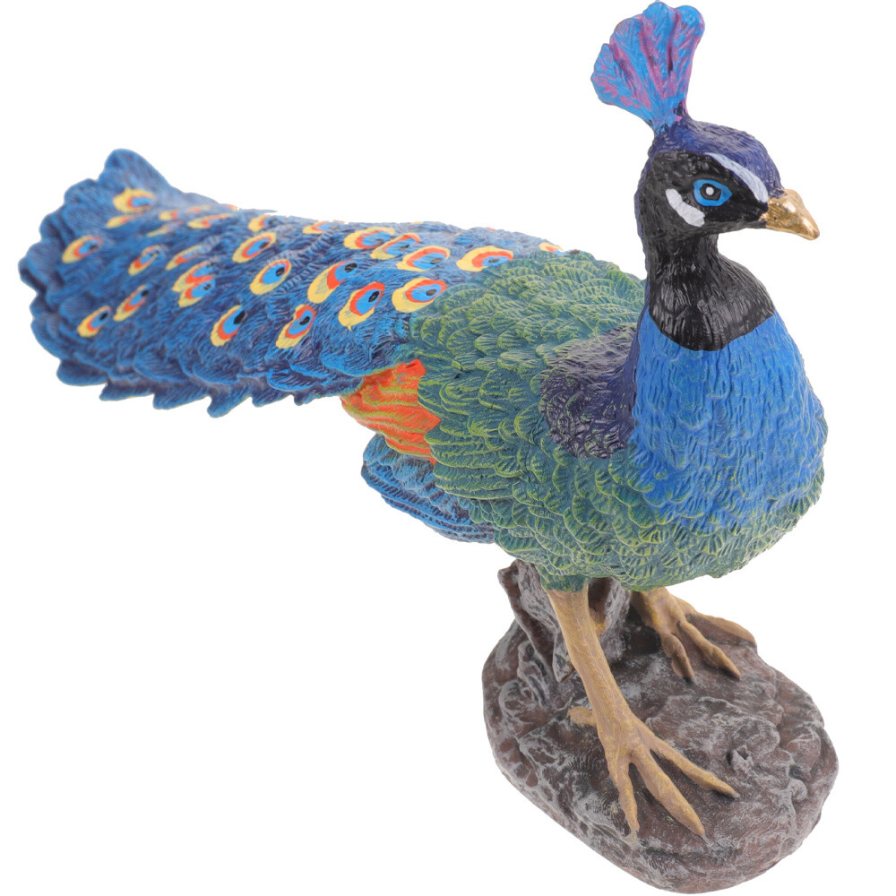 Peacock Table Decorations Simulation Model Figurine for Office