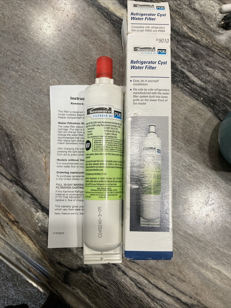 Kenmore Refrigerator Cyst Water Filter #9010  New Open Box