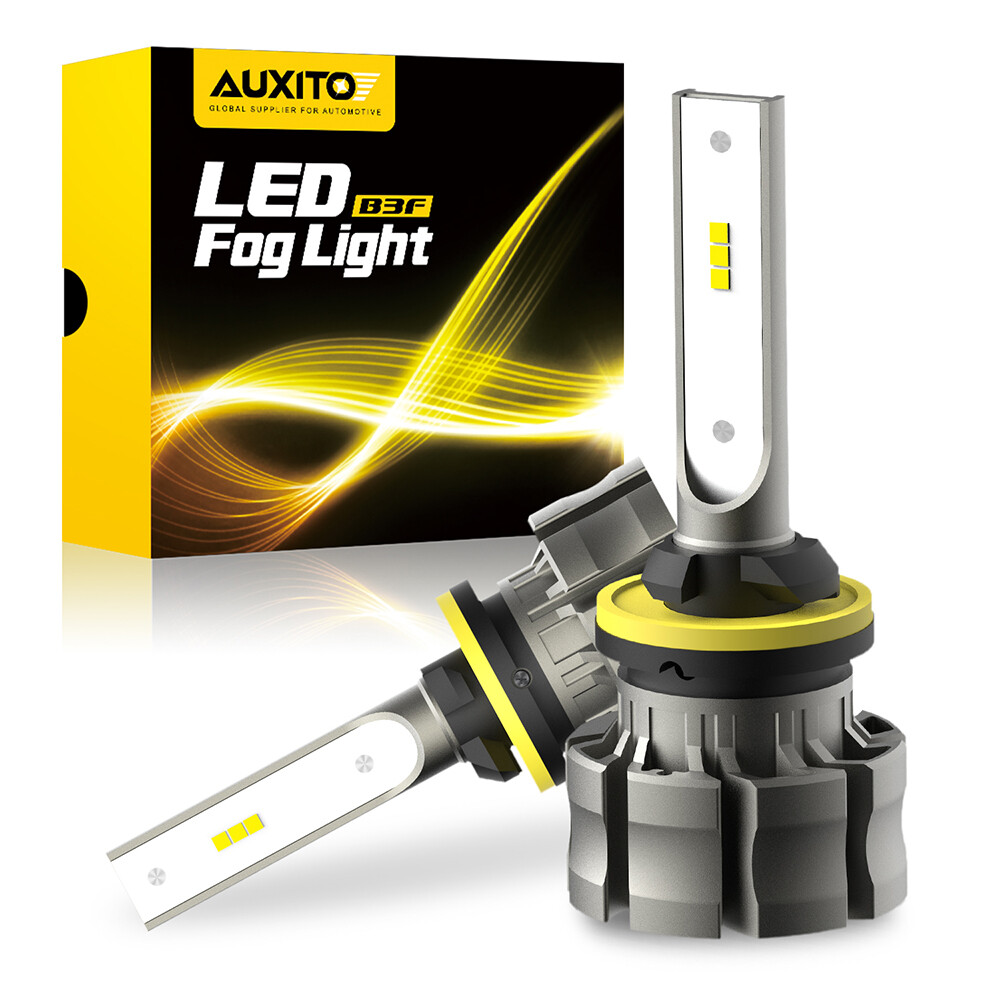 AUXITO 880 881 White 6500K LED Fog Lights Bulbs Xenon White Kit 6000LM Fanless