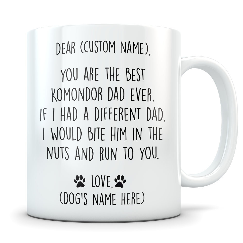 Komondor Gifts For Men Komondor Dad Komondor Gifts Komondor Mug Komondor Dad Mug