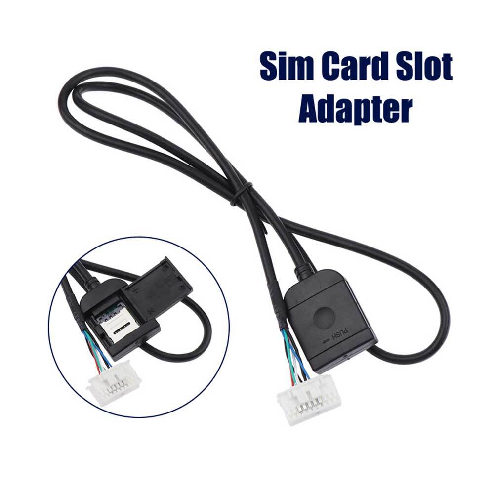 Car Sim Card Slot Adapter For Android Radio Multimedia Gps Cable Connector Parts