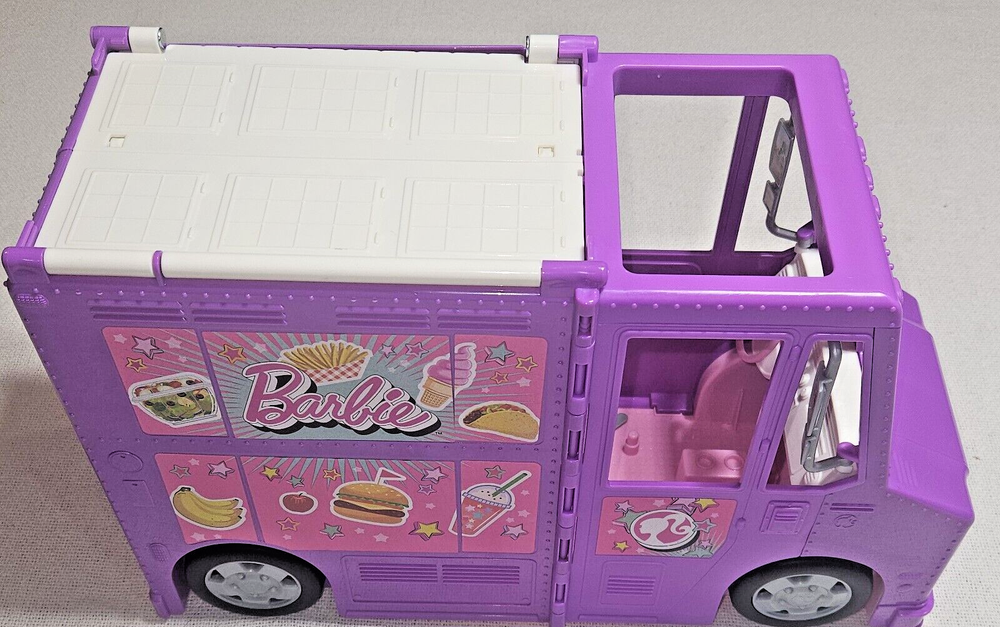 Mattel Barbie Fresh 'N' Fun Purple Food Truck - Expands & Transforms