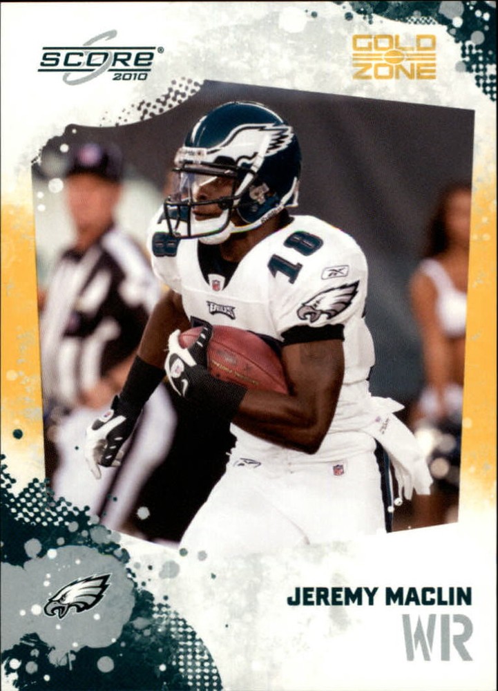 2010 Score Gold Zone Philadelphia Eagles Football Card #222 Jeremy Maclin /299