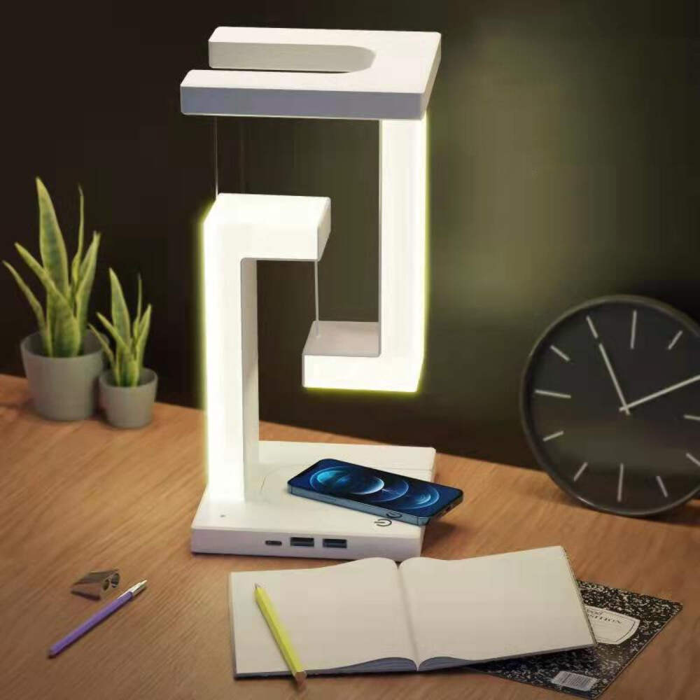 Creative Smartphone Wireless Charging Suspension Table Lamp Balance Lamp Floatin