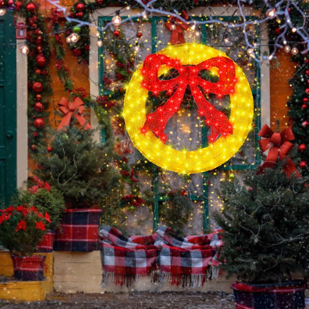 Outdoor Christmas Wreath Decoration - 36