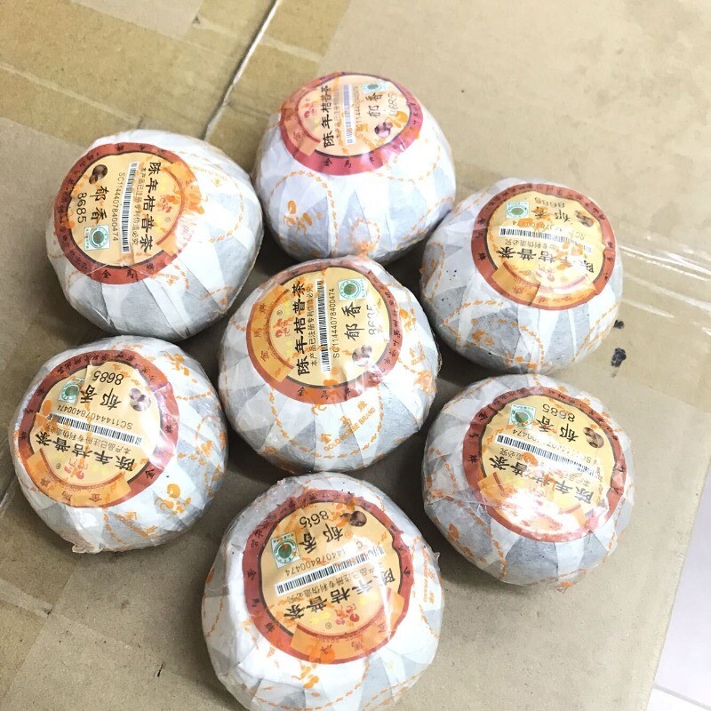 Orange PuErh Tea Yuxiang 8685 Chinese Loose Leaf Ripe Pu-erh Tea Slimming Tea