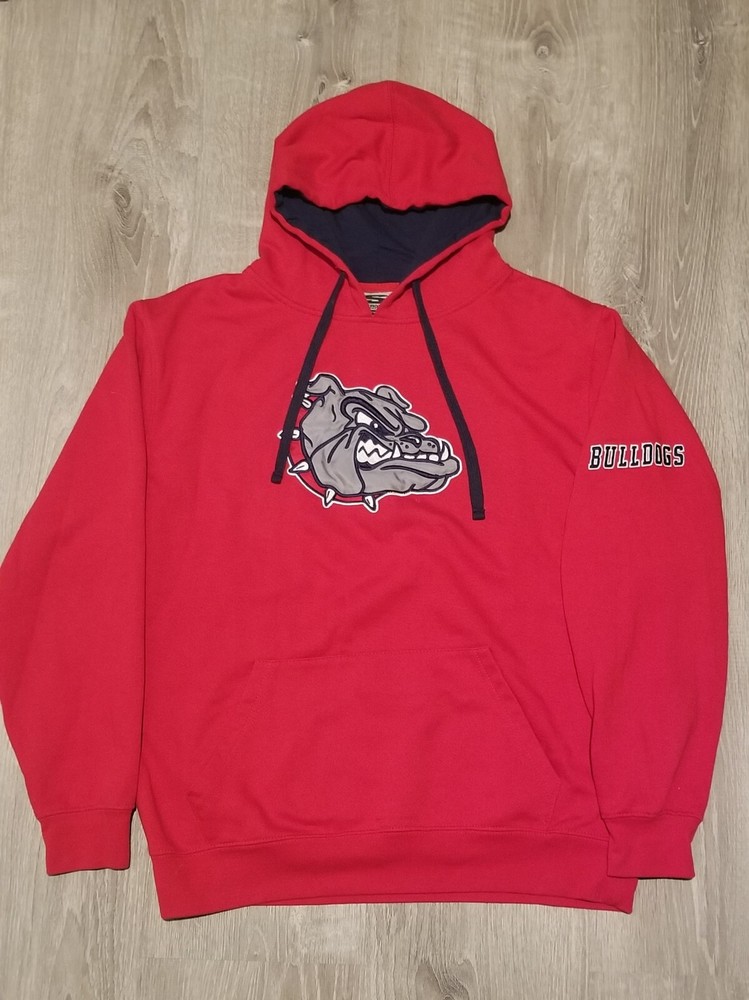 Gonzaga Bulldogs Hoodie Mens L Large Red Pullover Sweater Pocket Basketball