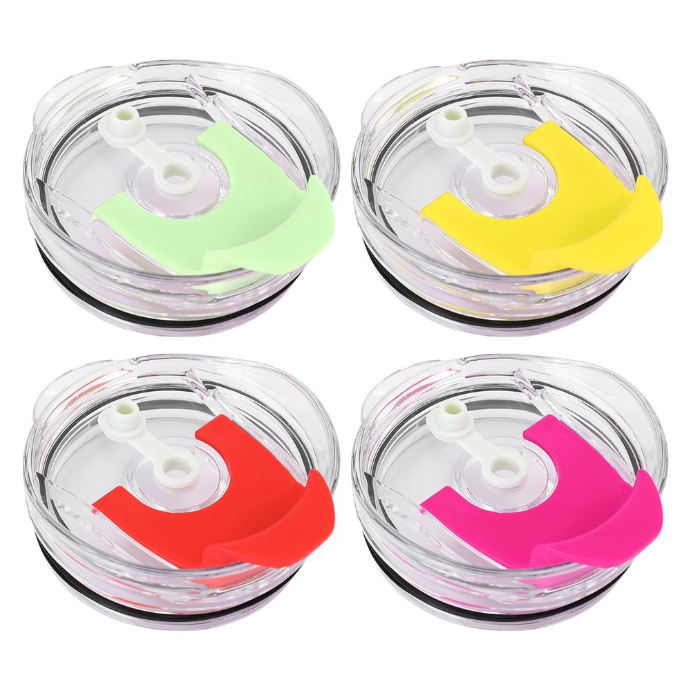 40 Oz Clear Reusable Water Bottle Lid Replacement for Travel Cups