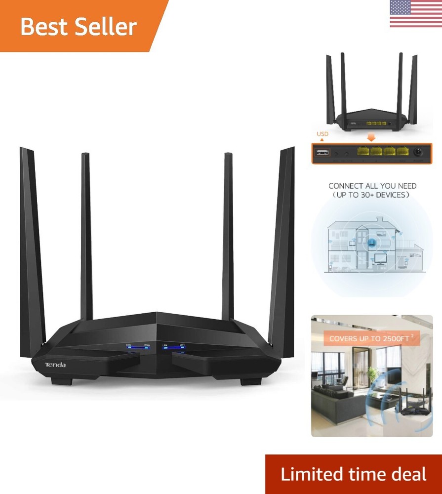 Powerful AC10U Dual-Band Gigabit Wi-Fi Router - Multi-Device Connectivity Master
