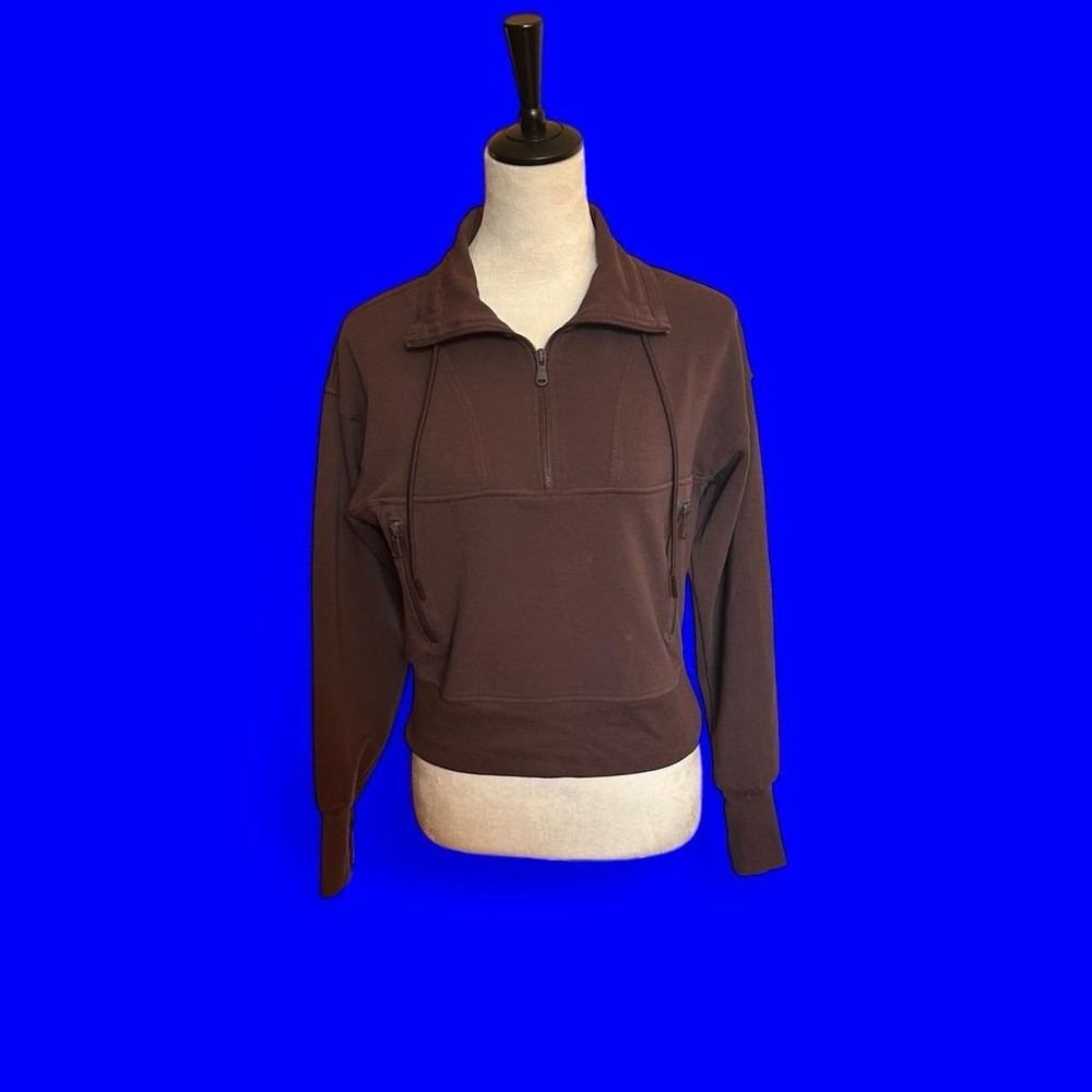 Brown Women’s  Old Navy Active Dynamic quarter zip fleece #activewear Size XS