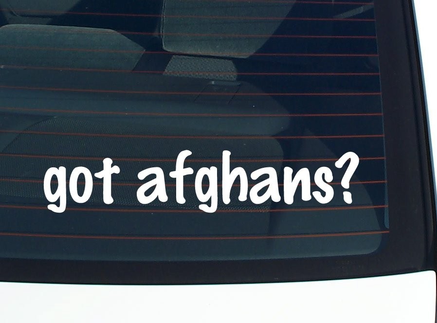 Afghan Joke Car Decal Funny Bumper Sticker Vinyl