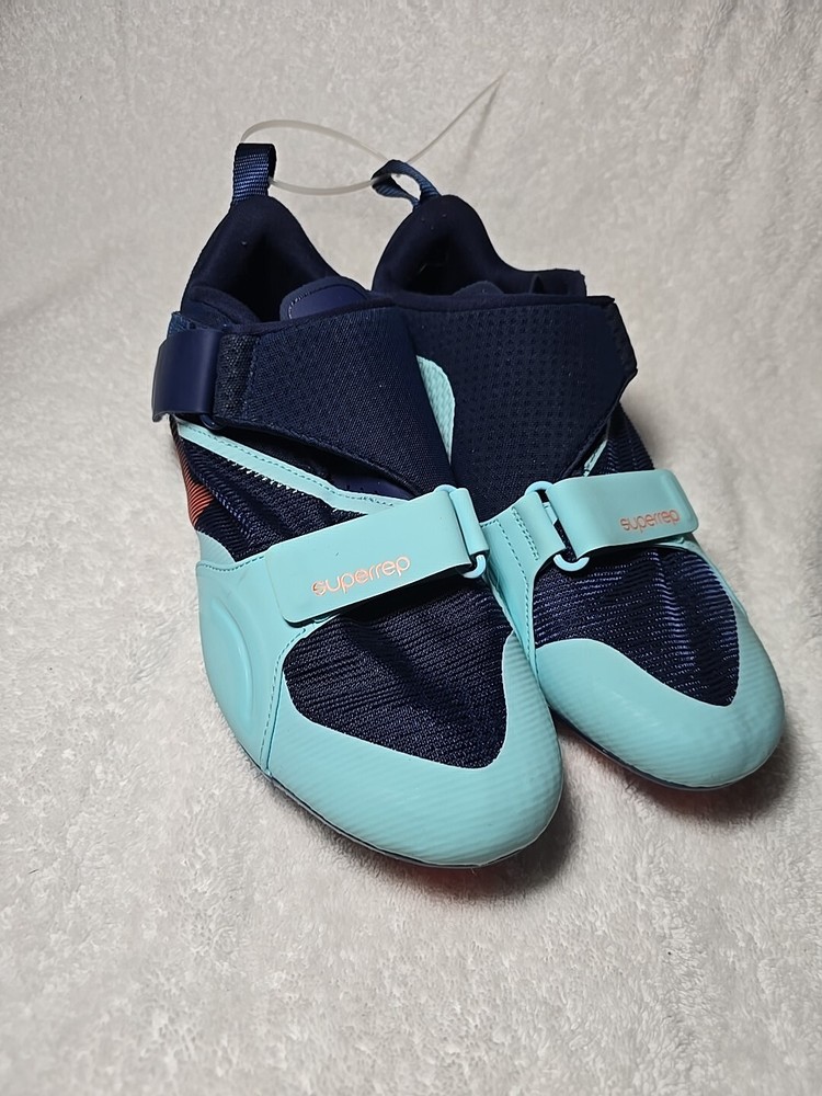 Nike Superrep Cycle CW2191-484 Blue Vivid Orange Size 10 Indoor Outdoor Peloton Shoes
