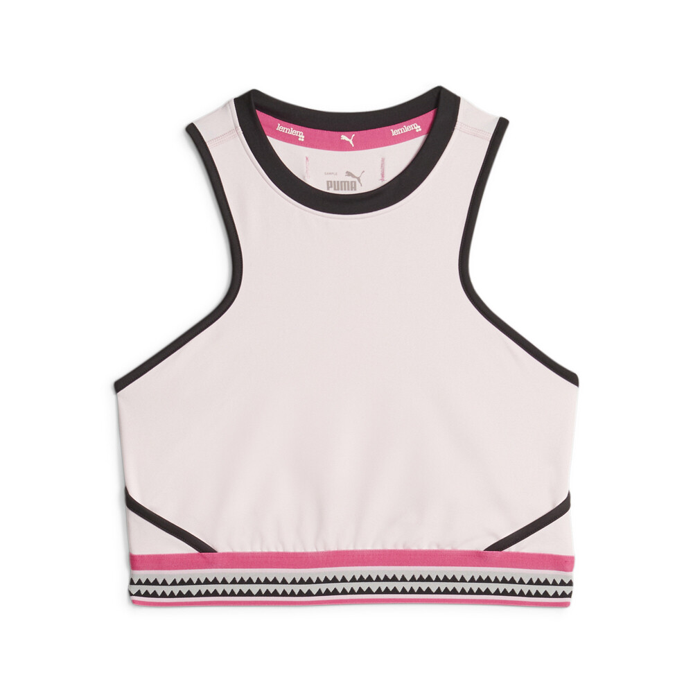 Puma Lemlem X Cropped Crew Neck Tank Top Womens Pink Casual  Athletic 52396024