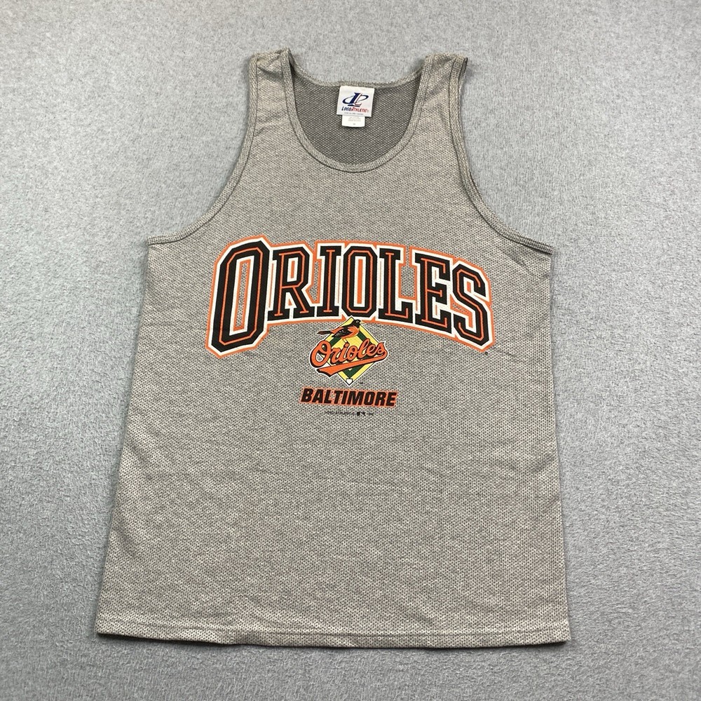 VINTAGE Baltimore Orioles Tank Top Men Medium Logo Athletic MADE IN USA 1999 90s