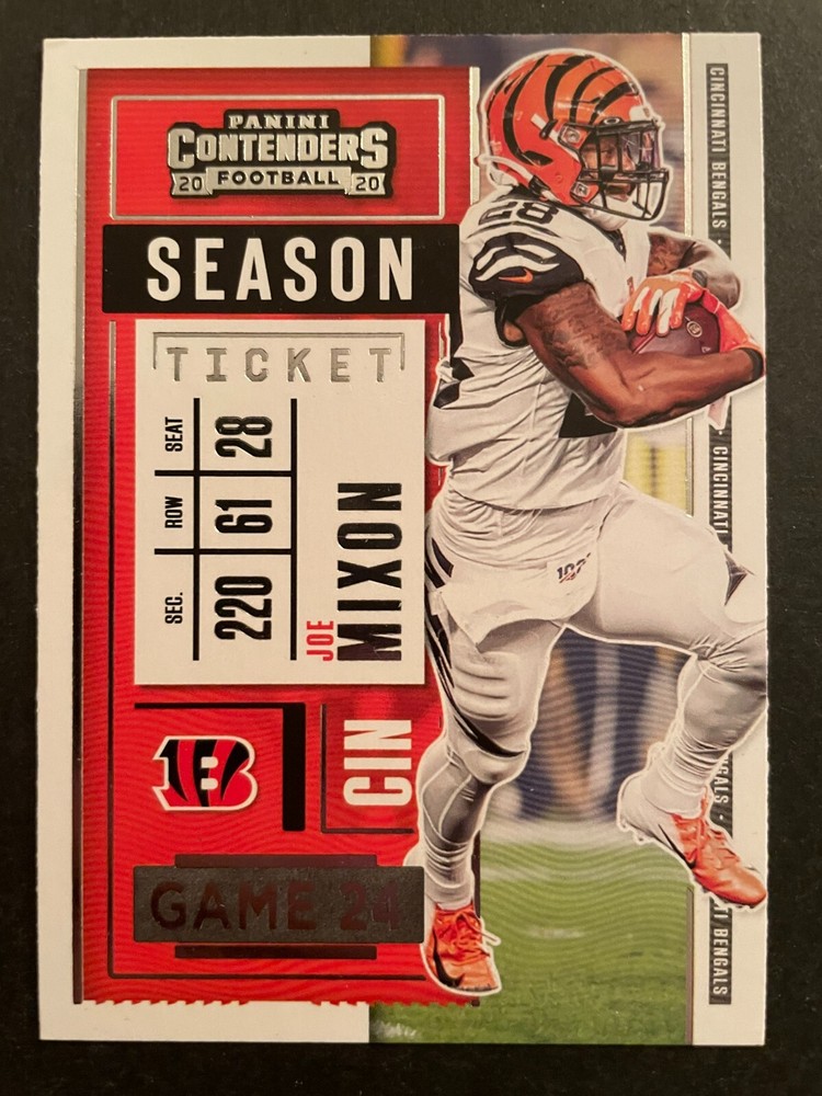 Joe MIXON 2020 Panini Contenders Football Season Ticket #85 Cincinnati Bengals