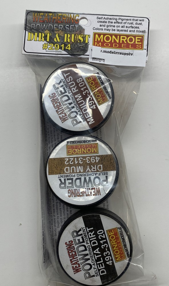 Monroe Models 2914 Weathering Powder Set 