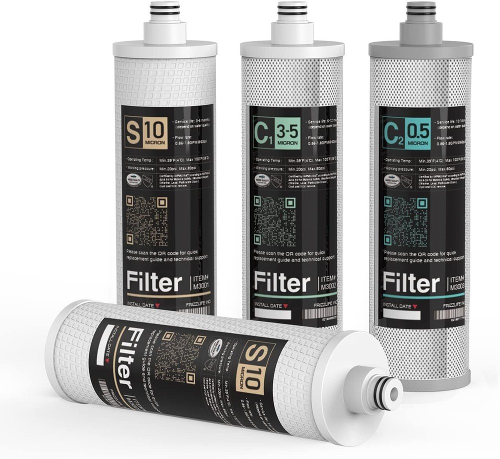 Frizzlife M3005 Replacement Filter Cartridge Set (4 Pack) For SK99 SP99 SK9... .