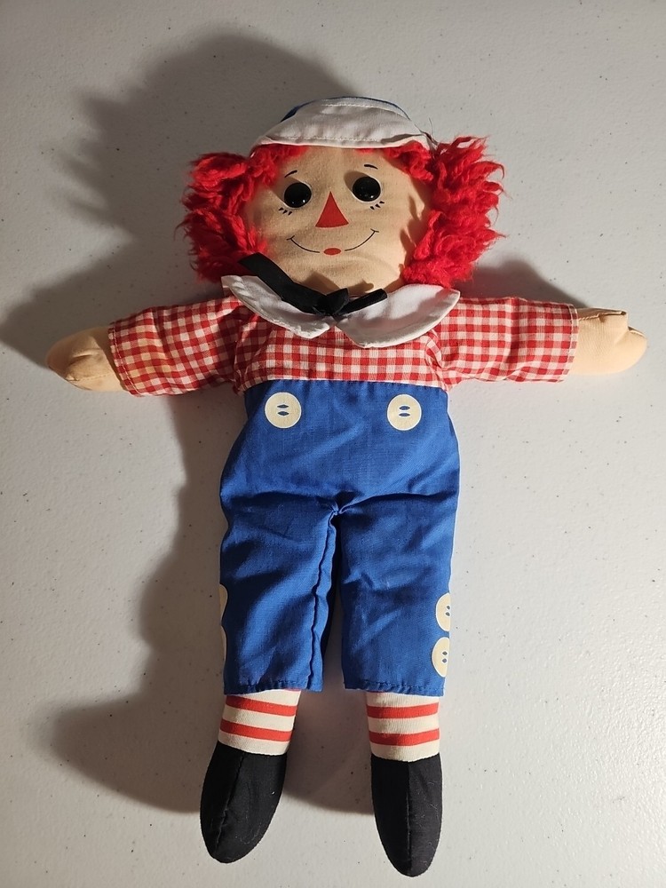 Vintage Raggedy Andy Doll 1996 Hasbro Softies Johnny Gruelle 12