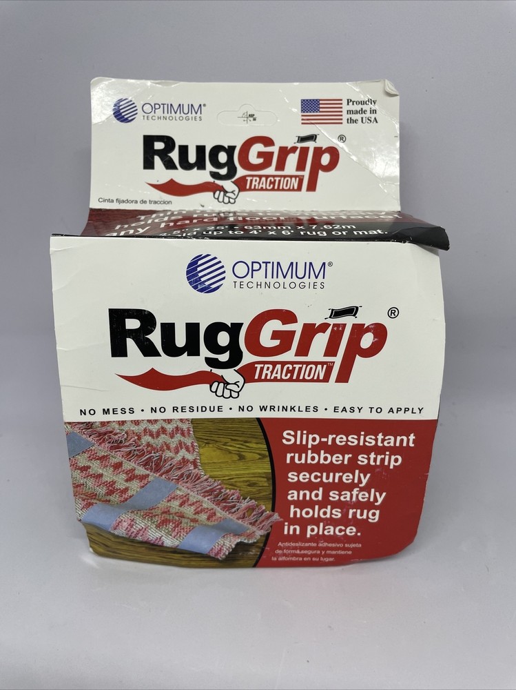 Traction, Rubber Grip Tape for Area Rugs and Runners, 2.5in. x 25ft., Slip