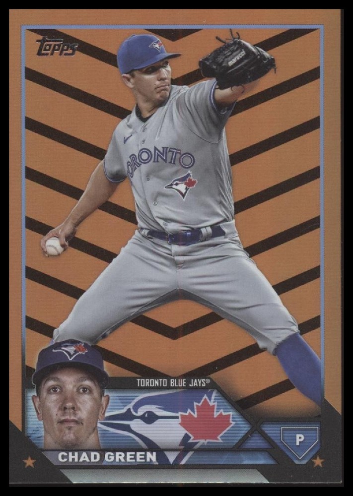 2023 Topps Update Chad Green Orange Black Foil Parallel Card US176