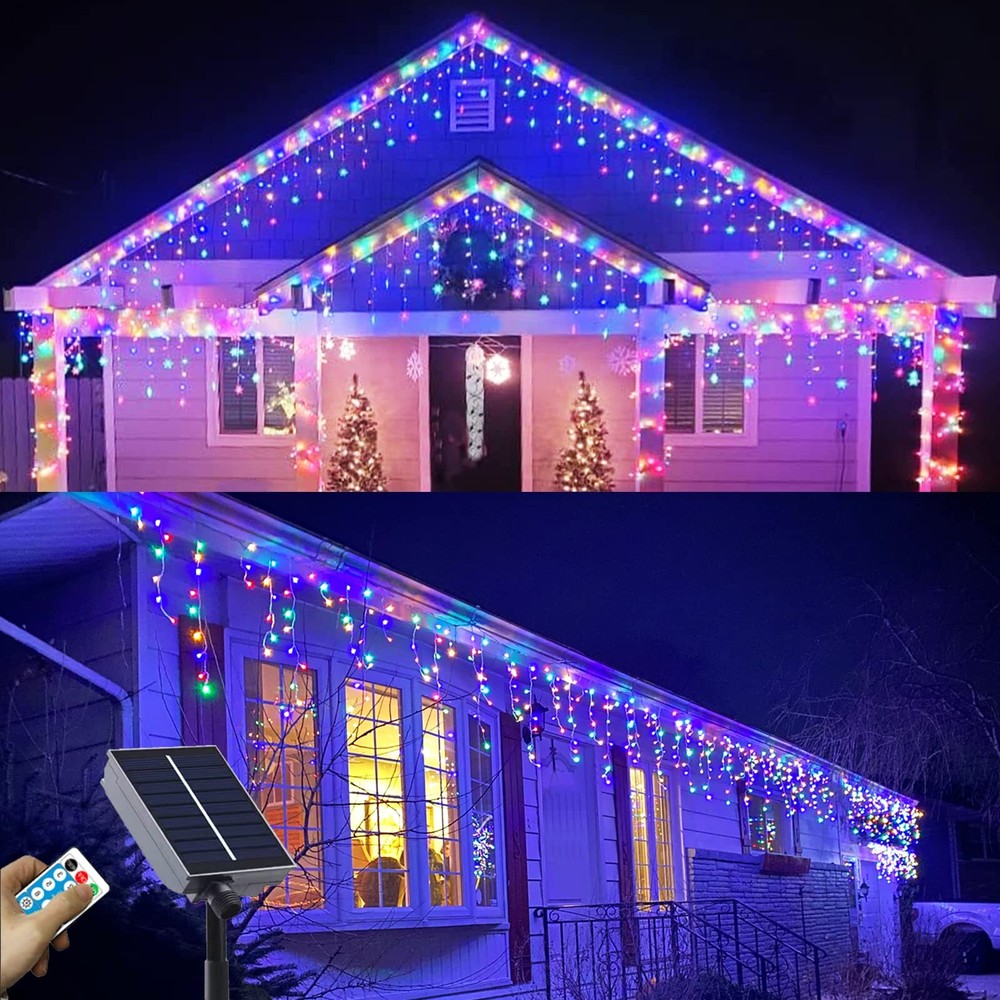 Upgraded Solar Christmas Lights,304 LED Outdoor Christmas Decorations 8 Modes...