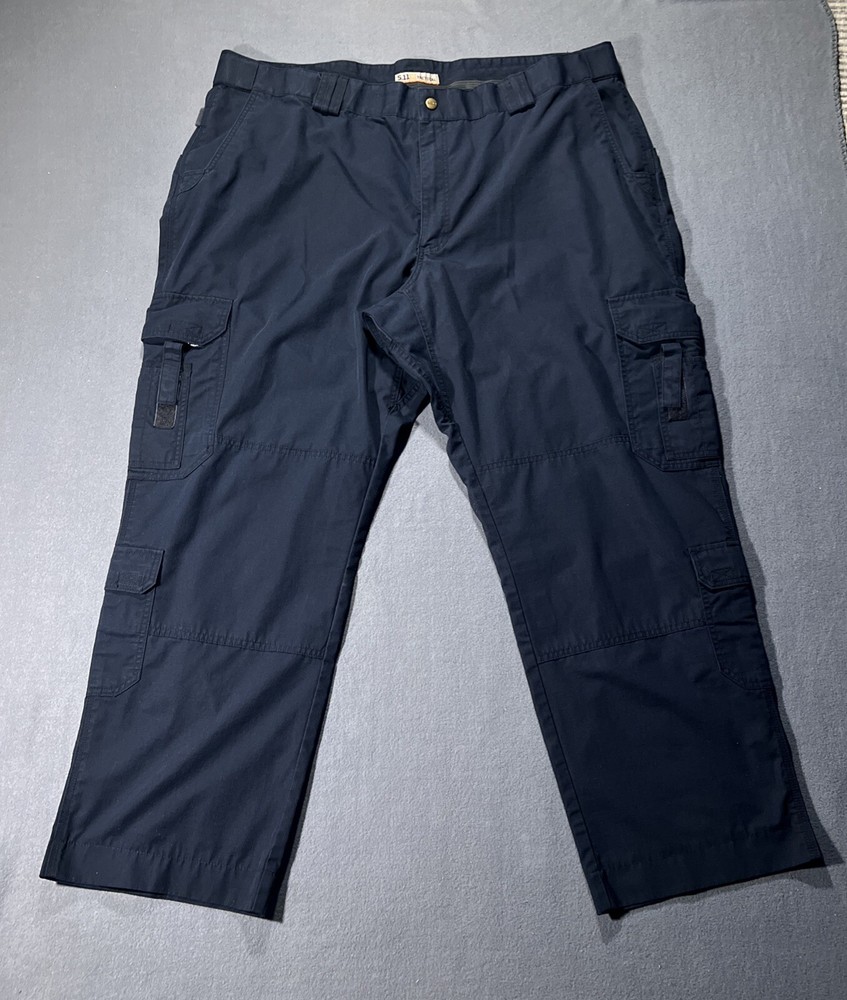 5.11 Tactical Men’s Cargo Pants 48x32 Blue Ripstop Security Shoot Fit 46Wx32L