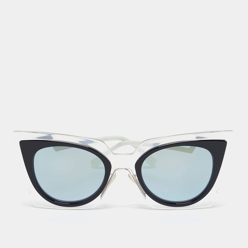 Fendi BlueBlack FF 0117S Orchidea Cat Eye Sunglasses