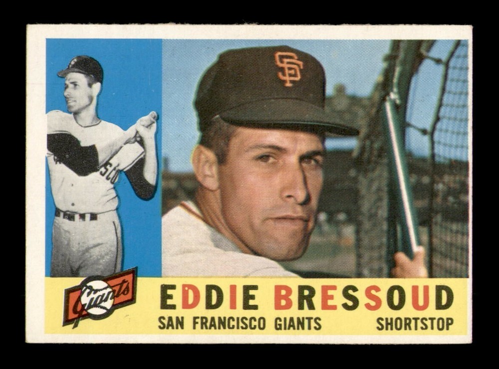 1960 Topps #253 Eddie Bressoud Ex-Mint OBGcards Baseball Vintage Break